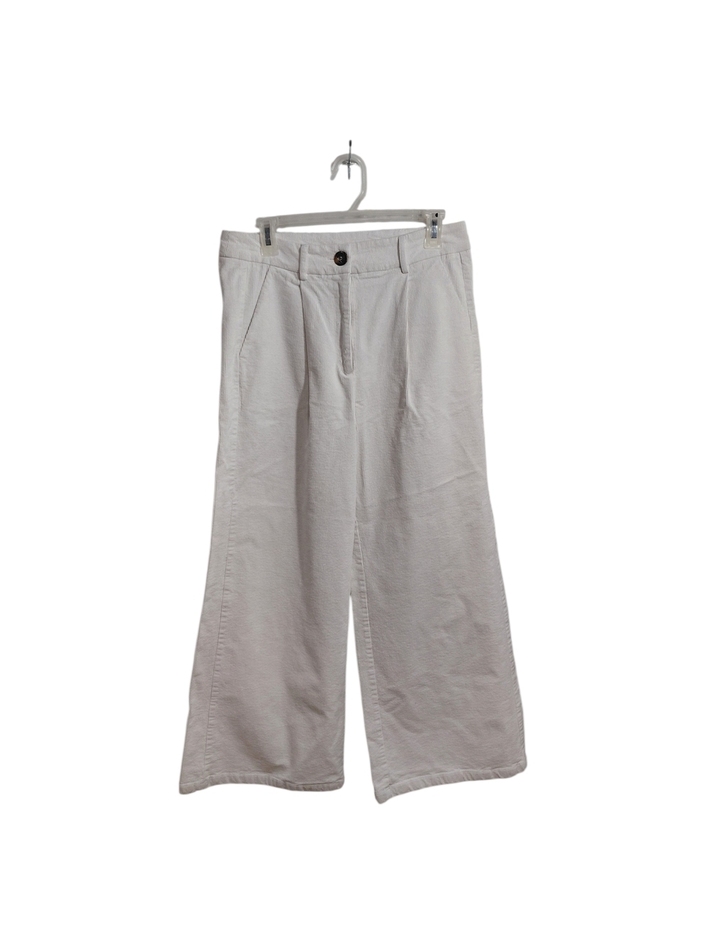 Line & Dot Wide Leg Pants in Light Beige
